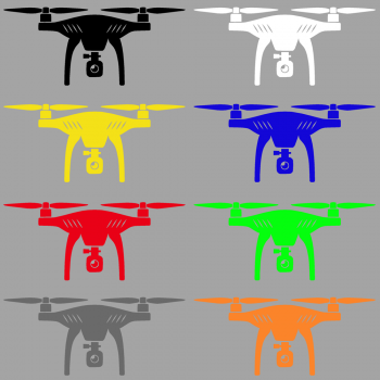 Aufkleber Drohne / Quadrocopter